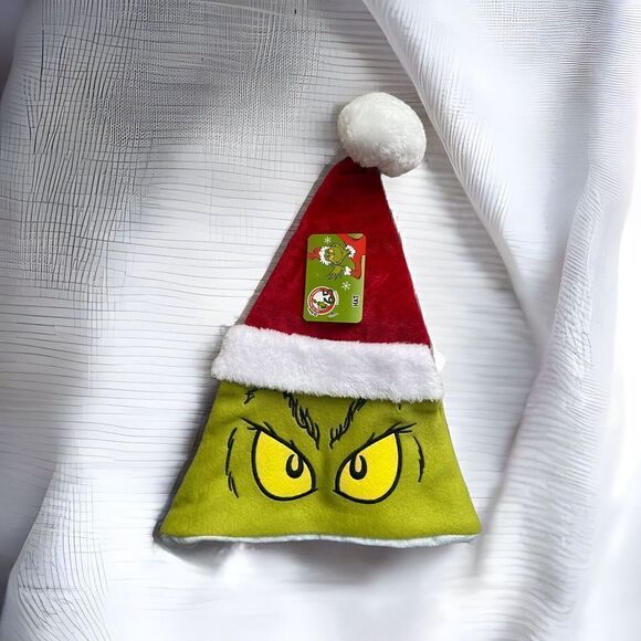 Dr. Seuss The Grinch who stole Christmas  Holiday Santa Hat Cap NEW 2022 - Picture 1 of 5